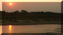 Sonnenuntergang in Chitwan Sauraha