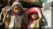 Kinder in Ghara, Nepal